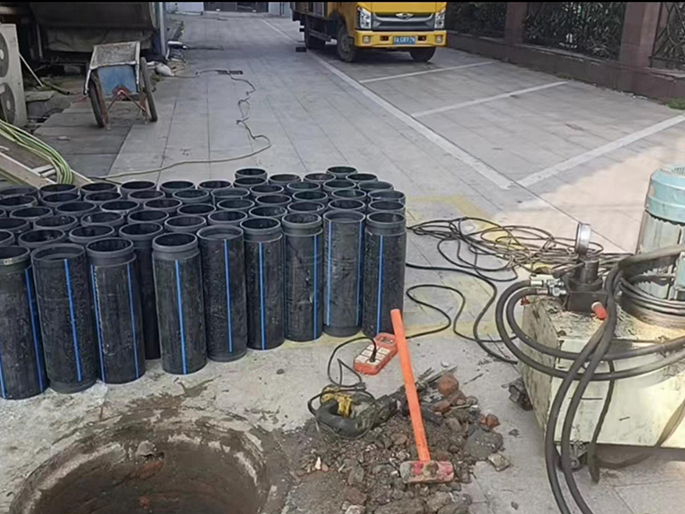丰县PE置换管厂家 DN315置换管 非开挖管短管置换